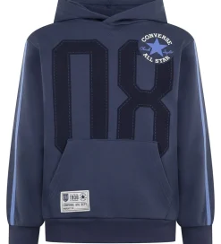 Hættetrøje - Navy m. Print|Converse Discount