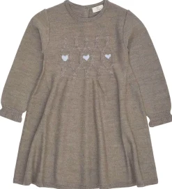 Kjole - Strik - Uld - Neutral Mel.|Copenhagen Colors Online