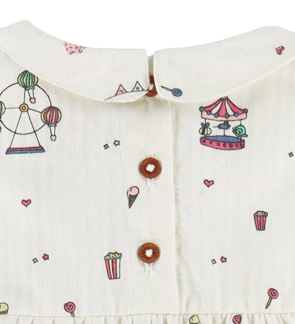 Top - Cream Tivoli Print|Copenhagen Colors Outlet