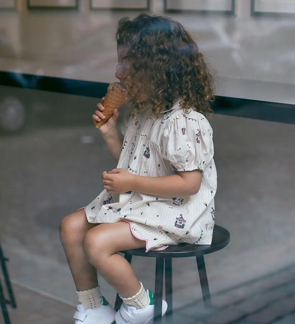 Top - Cream Tivoli Print|Copenhagen Colors Outlet