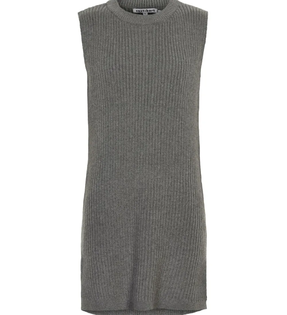 Vest - Strik - Penny - Gråmeleret|Cost:Bart
