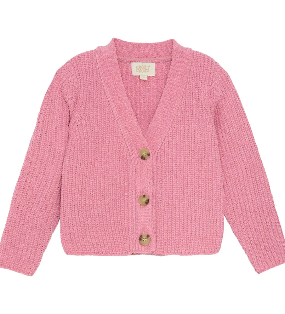 Cardigan - Strik - Wild Rose|Creamie Clearance