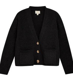 Cardigan - Strik - Sort|Creamie Clearance