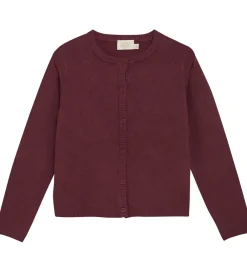 Cardigan - Viskose/Nylon - Pointelle - Vineyard Wine|Creamie Online
