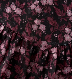 Nederdel - Flower Dobby - Sort|Creamie