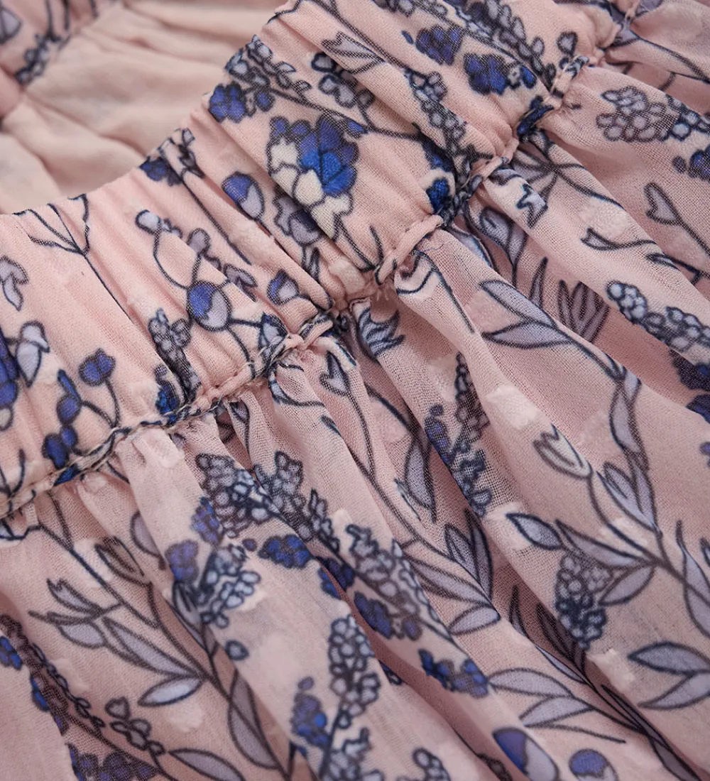 Nederdel - Flower Dobby - Lootus|Creamie