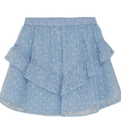 Nederdel - Flower Lurex - Forever Blue|Creamie Clearance