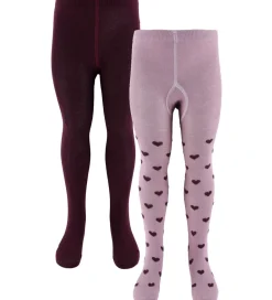 Strømpebukser - 2-pak - Woodrose|Creamie Clearance