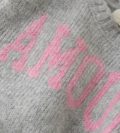 Vest - Strik - Slipover - Light Grey Melange|Creamie Clearance