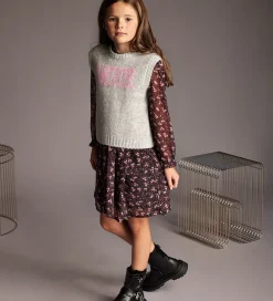 Vest - Strik - Slipover - Light Grey Melange|Creamie Clearance