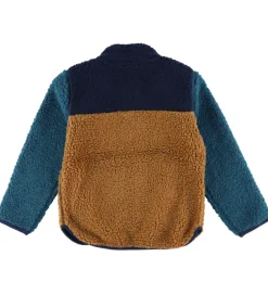 Fleecejakke - Danodder - Caramel/Navy/Slate|Danefæ Online