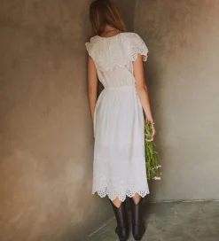 Kjole - Vera Broderie - Cream|Designers Remix Clearance