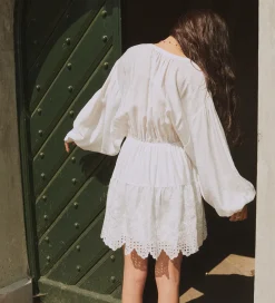 Kjole - Vera Broderie Short - Cream|Designers Remix Online