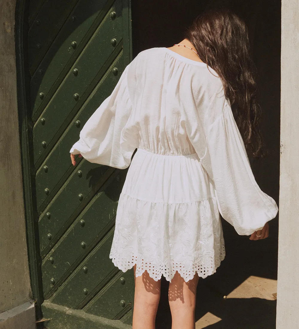 Kjole - Vera Broderie Short - Cream|Designers Remix Online