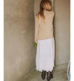 Nederdel - Vera Broderie - Cream|Designers Remix Best