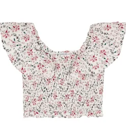 Top - Sandrine - White Flower Print|Designers Remix Hot