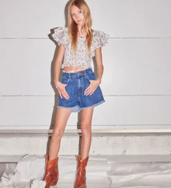 Top - Sandrine - White Flower Print|Designers Remix Hot