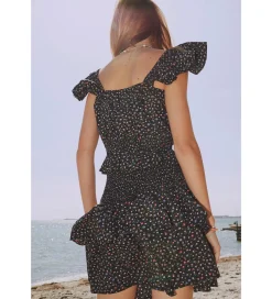 Top - Serena Flare - Navy/Mini Flower|Designers Remix Sale