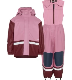 Didrikson Regntøj m. Fleece - Boardman - PU - Heather Pink|Didriksons Hot