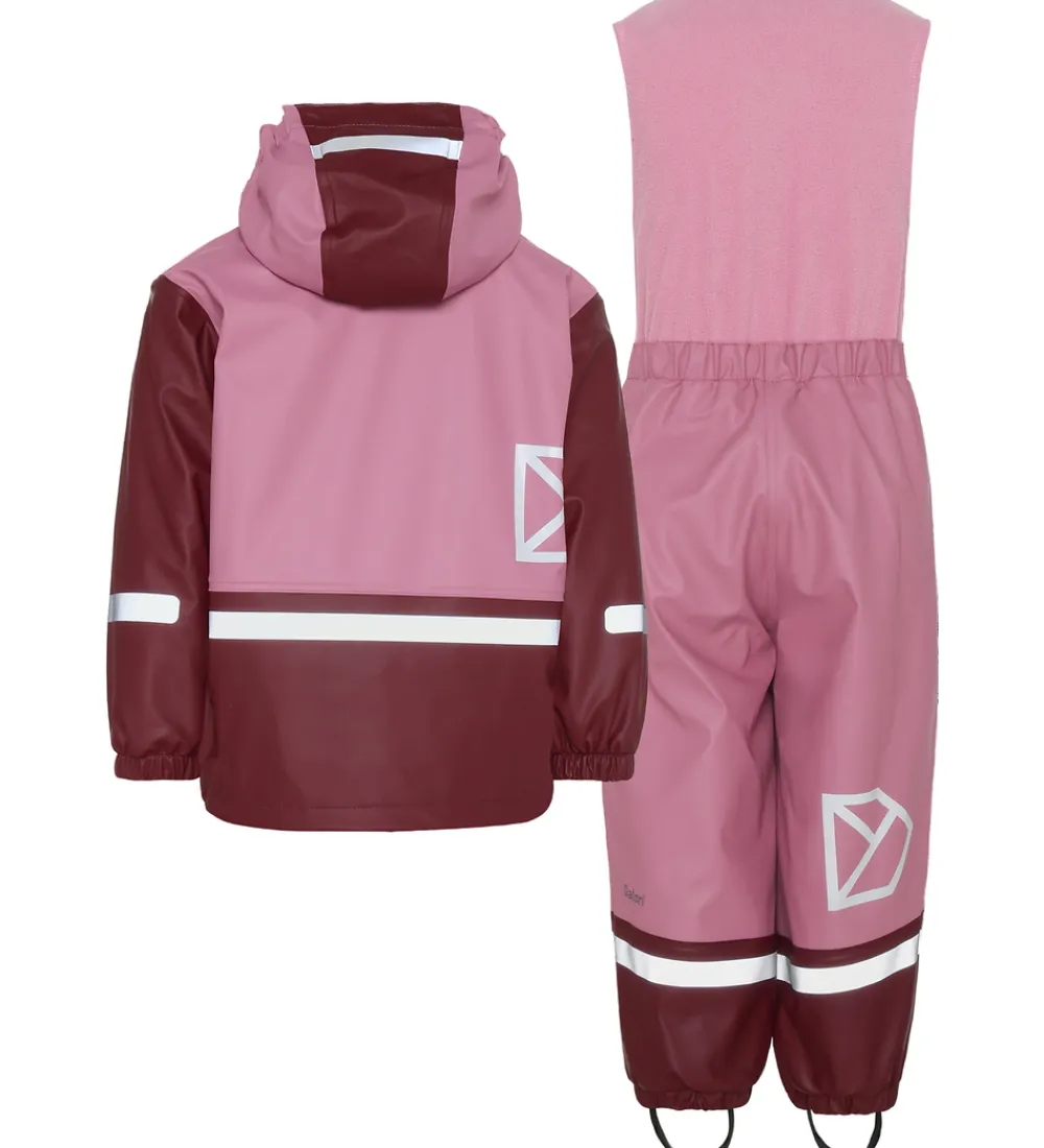 Didrikson Regntøj m. Fleece - Boardman - PU - Heather Pink|Didriksons Hot