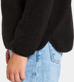 Fleecejakke - Teddy - Exa Half Zip - Sort|Didriksons New