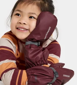 Luffer m. Fleece - PU - Pileglove - Anemon Red|Didriksons Online