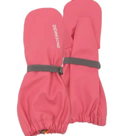 Luffer m. Fleece - PU - Pileglove - Dusty Azalea|Didriksons Outlet