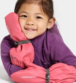 Luffer m. Fleece - PU - Pileglove - Dusty Azalea|Didriksons Outlet