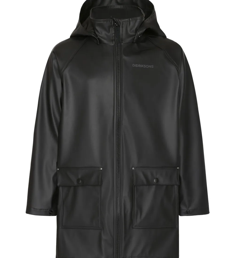 Regnjakke - PU - Giga - Sort|Didriksons Discount