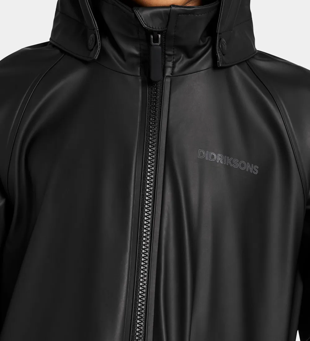Regnjakke - PU - Giga - Sort|Didriksons Discount