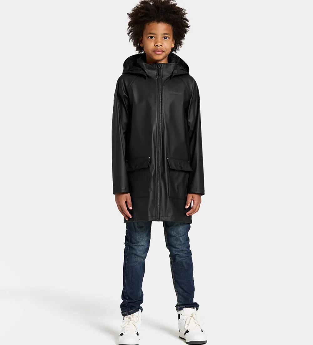 Regnjakke - PU - Giga - Sort|Didriksons Discount