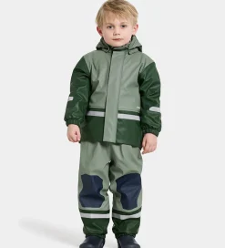 Regntøj m. Fleece - PU - Boardman - Light Moss|Didriksons Outlet