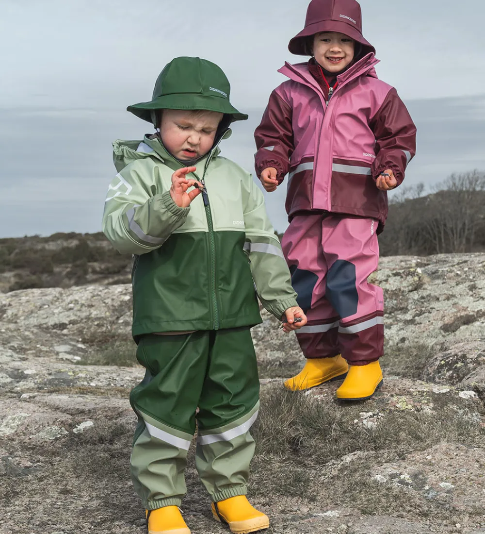 Regntøj m. Seler - Waterman - PU - Pine Green|Didriksons Online