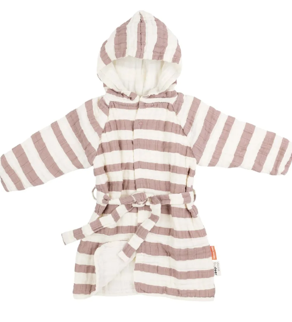 Badekåbe - Stripes - Powder|Done by Deer Hot