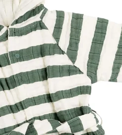 Badekåbe - Stripes - Grøn|Done by Deer New