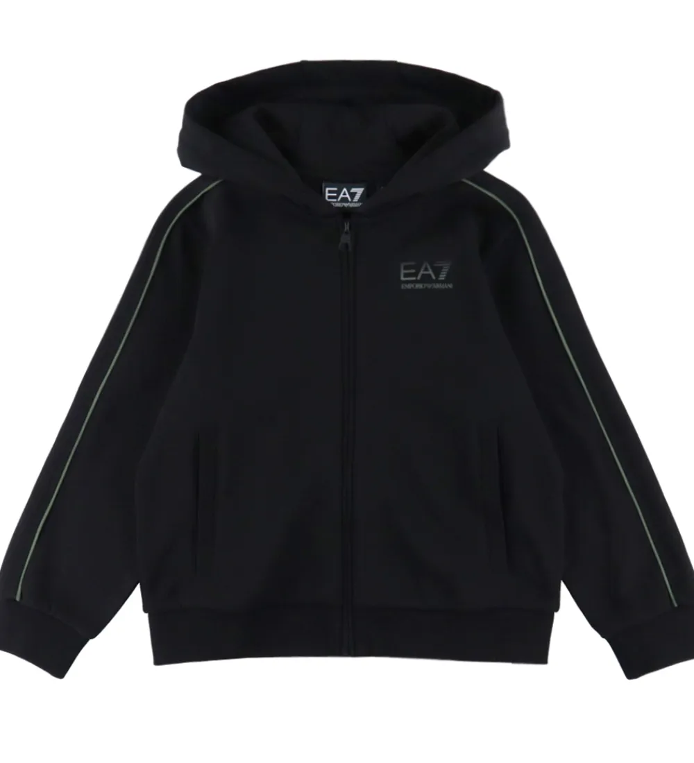 Cardigan - Sort m. Grøn|EA7