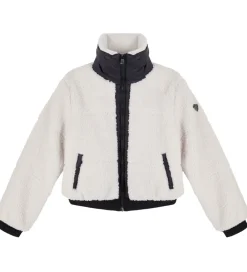 Fleecejakke - White Sand m. Sort|EA7 Online