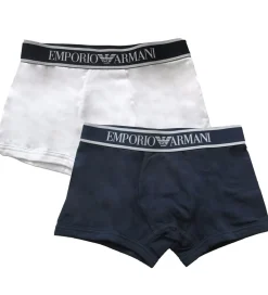 Boxershorts - 2-pak - Hvid/Navy|Emporio Armani Online