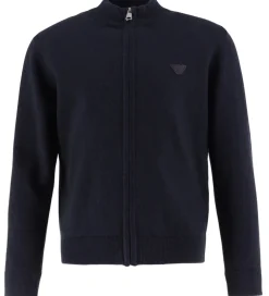 Cardigan - Strik - Bomuld/Uld - Blue Navy|Emporio Armani Outlet