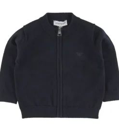 Cardigan - Bomuld/Uld - Navy|Emporio Armani New