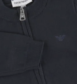 Cardigan - Bomuld/Uld - Navy|Emporio Armani New
