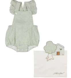 Gaveæske - Sommerdragt/Nusseklud - Grøn/Hvidstrib|Emporio Armani Best