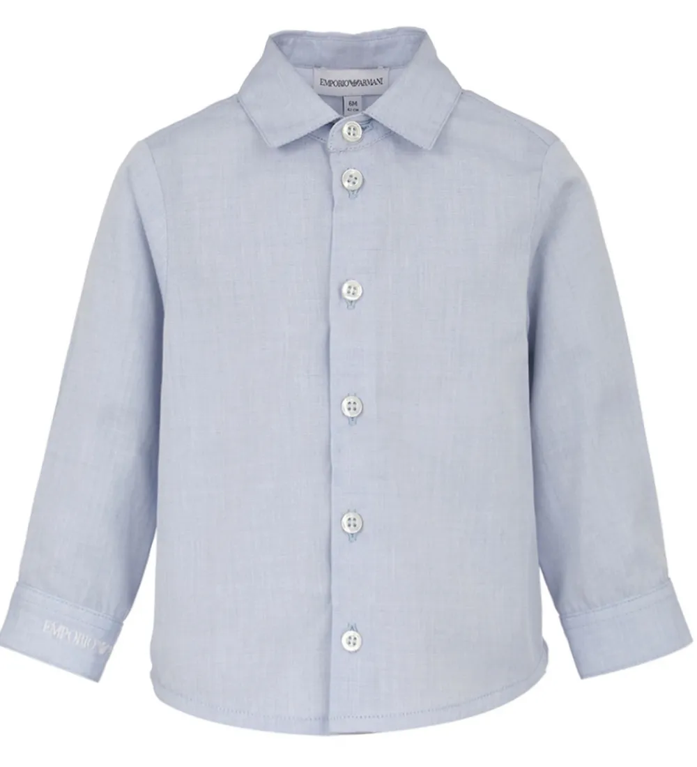 Skjorte - Lyseblå|Emporio Armani Clearance
