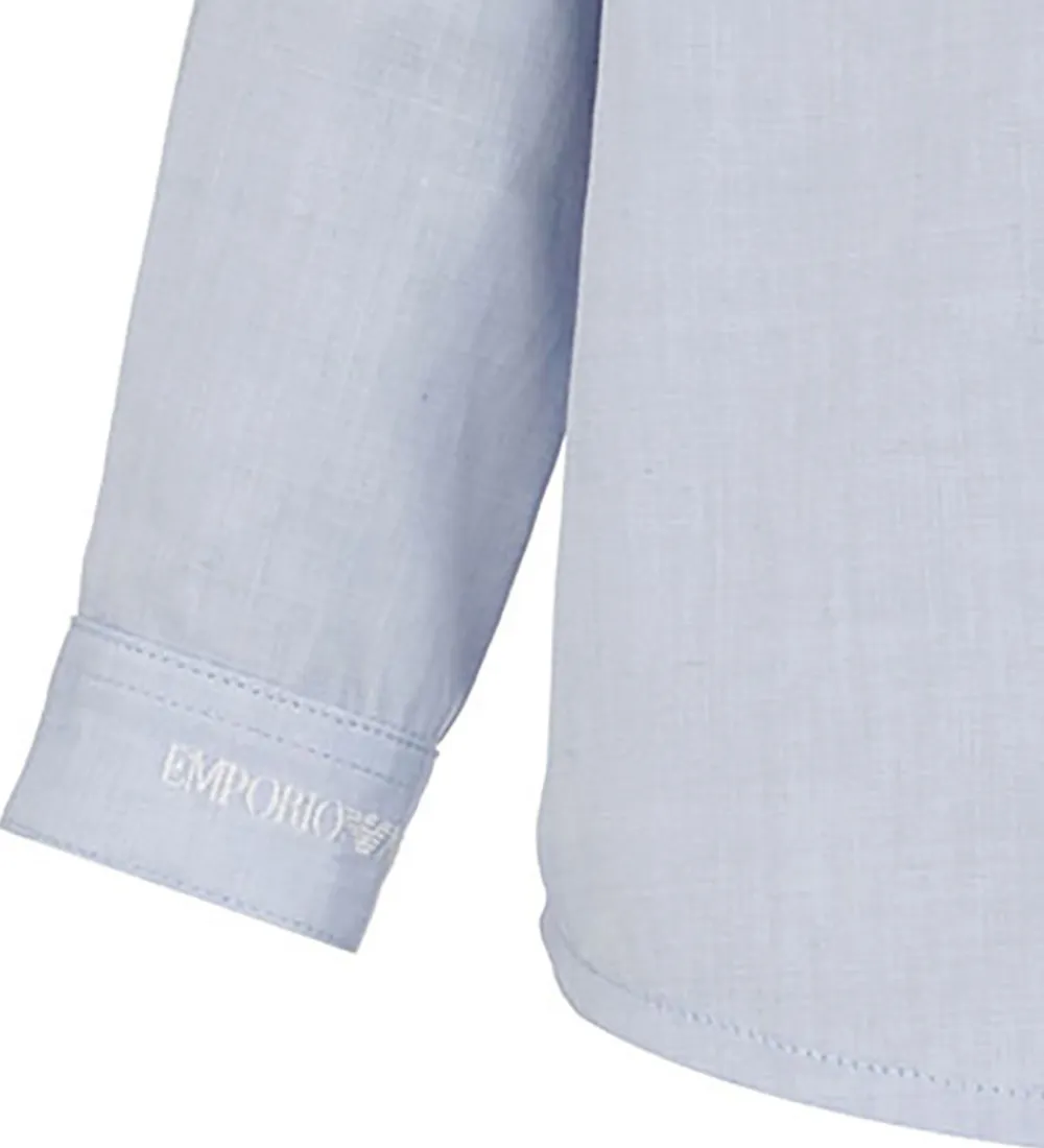 Skjorte - Lyseblå|Emporio Armani Clearance