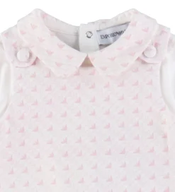 Sparkedragt/Body l/æ - Hvid/Rosa m. Logoer|Emporio Armani Hot