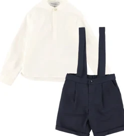 Sæt - Skjorte/Shorts - Dark Navy/Hvid|Emporio Armani Best