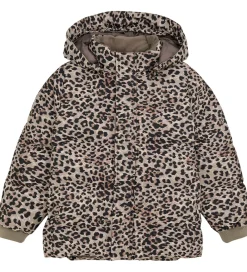 Dynejakke - Pine Bark m. Leopard|En Fant Online