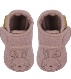 Hjemmesko - Uld - Marron m. Kanin|En Fant New