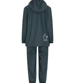 Regntøj m. Seler - PU - Dark Slate|En Fant Clearance