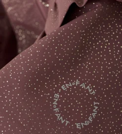 Vinterjakke - Rose Taupe m. Guldprikker/Flæser|En Fant New